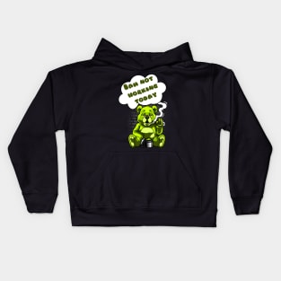 Iam not working today . Lazy worker . International labor day Kids Hoodie